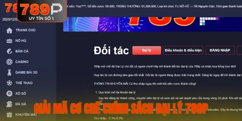 Giải mã cơ chế chính sách đại lý 789P