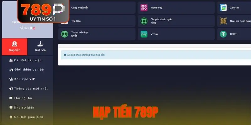 nạp tiền 789P