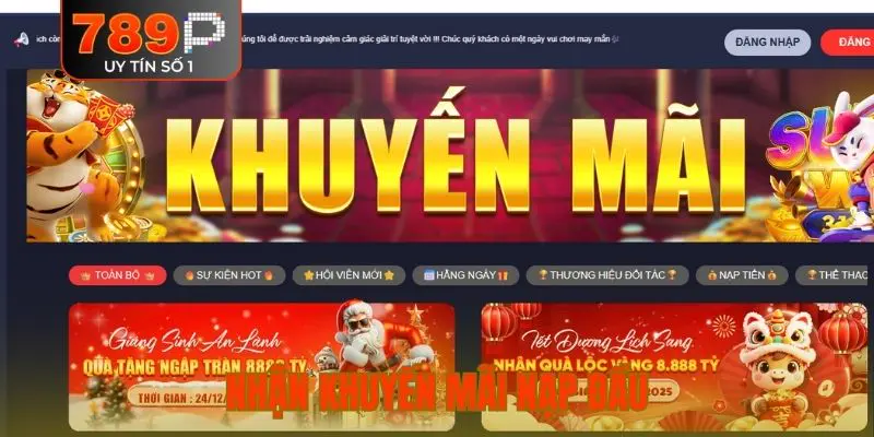 nhận khuyến mãi nạp đầu